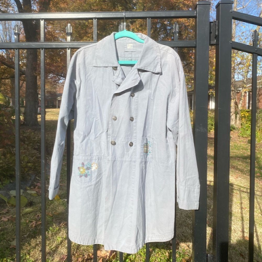 Blue Fish Hand Painted Jacket RARE!